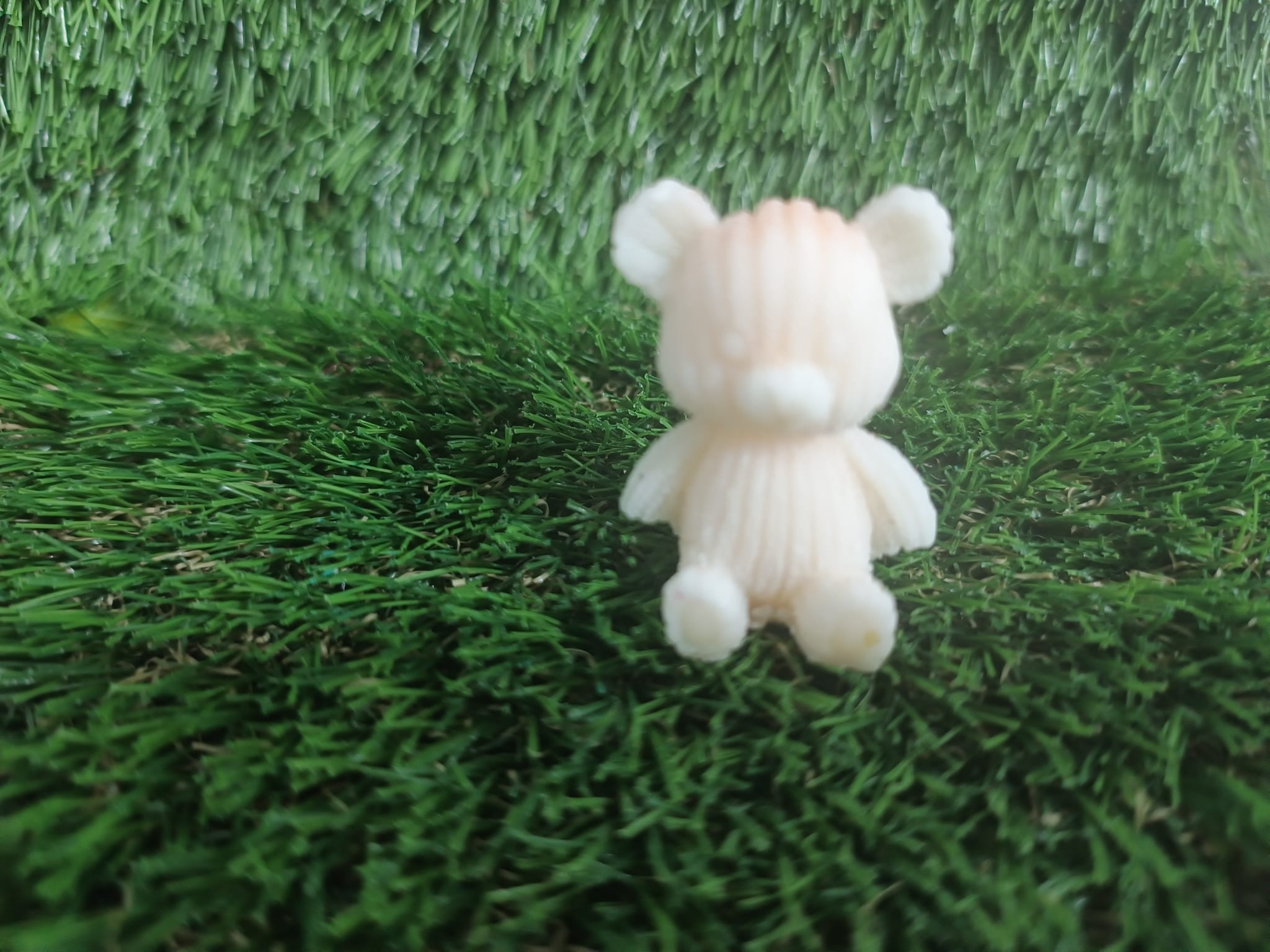 Jabón natural de glicerina con forma de oso